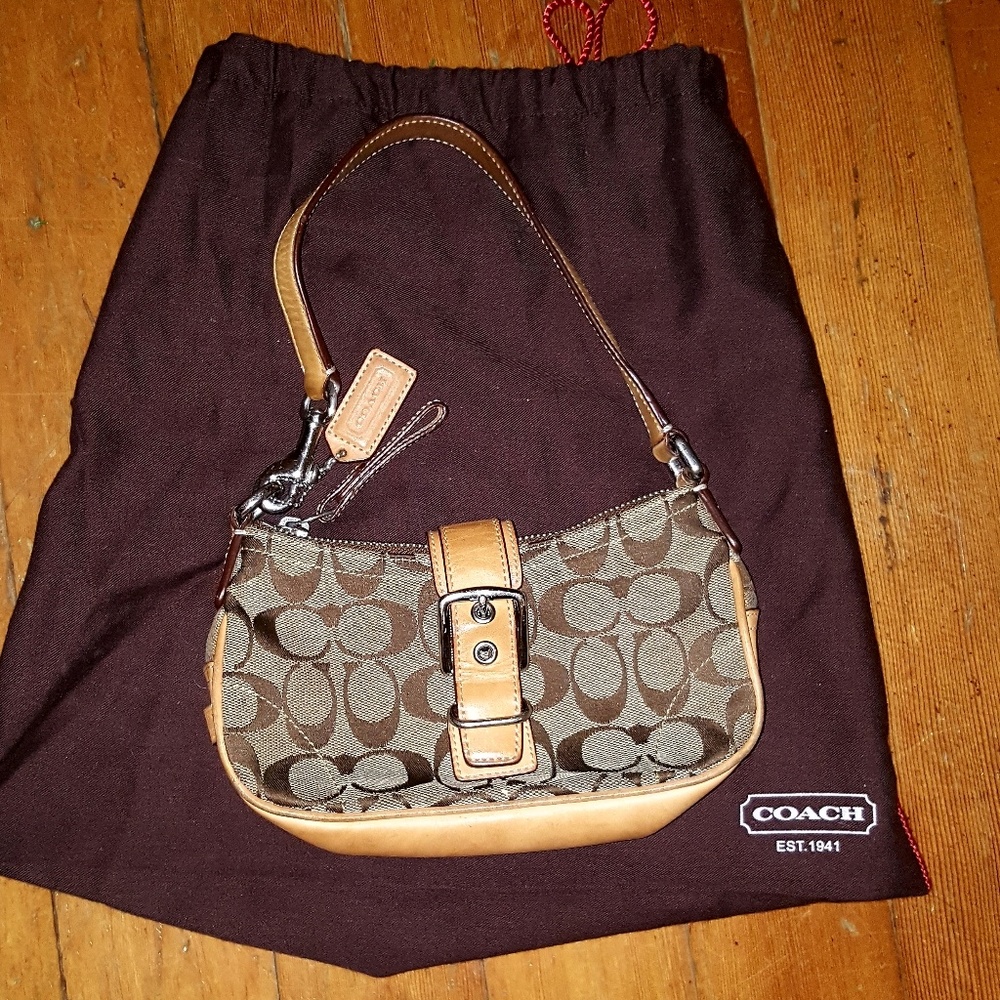 Coach Small Tan Hobo Bag